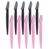 10Pcs Facial Razor, Exfoliating Dermaplaning Tools, Eyebrow Trimmers Shaver with Safety Cover,- Face Razors | Eyebrow RazorFacial Hair Removal for Women Men Body Use (5 Pink,5 Black) view 1