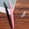 10Pcs Facial Razor, Exfoliating Dermaplaning Tools, Eyebrow Trimmers Shaver with Safety Cover,- Face Razors | Eyebrow RazorFacial Hair Removal for Women Men Body Use (5 Pink,5 Black) view 3