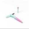 Urban Arden Eyebrow 3 in 1 Dermaplane razor, Eyebrow Tweezers, Eyebrow Brush, Face Razor For Women, Dermaplaning tool (Teal/Pink) view 1