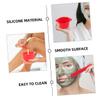 WOONEKY 2sets Silicone Wax Melt Warmer Bowls for Hair Removal and Facial Masks High-temperature Resistant Capacity Includes Red Replacement Pots and Stirring Sticks for Home and Salon Use view 3