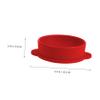 FOMIYES Heat-resistant Wax Melting Bowl Nonstick Silicone Inner Accessory for Removal for Waxing and Diy Mask Mixing Capacity Red view 3