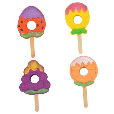 Beaupretty 4pcs Fragrance Bath Salt Gentle Exfoliating Bathing Salts for Boys and Girls and Adults Relaxing Strawberry and Pineapple Scents