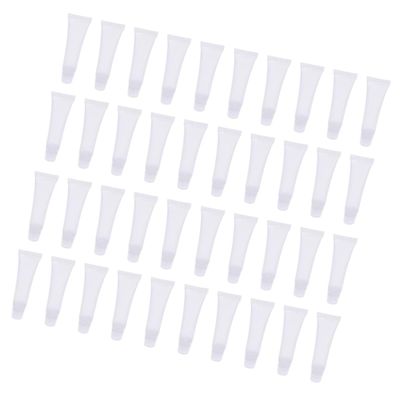 Beavorty 40pcs Empty Lip Gloss Tubes Wand Refillable Jars for Sample Packing Cosmetics
