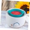 COOLHIYA Silicone Wax Warmer Replacement Bowl Set Non-stick Wax Melting Container for Hair Removal - Flexible Pot for Waxing Salons and Home Use Green view 2