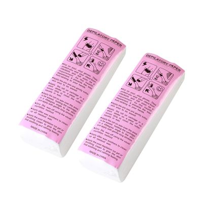 Beatifufu Hair Removal Paper Roll Non-woven Model 2 Pack Case 100 Sheets Each Hair Removal Tool Wax Strip