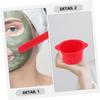 Beaupretty 2sets Hair Removal Wax Warmer Bowl Silicone Wax Warmer Pot Stirrer Sticks Easy to Clean view 2