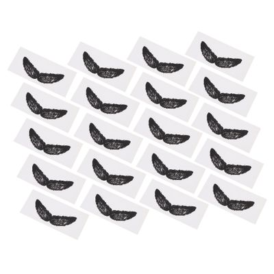 Beatifufu 20pcs Nose Wax Stickers Kit Facial Hair Remover Strips Beard Shaped Easy to Apply Healthy