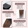4x4 Lace Closure Free Part Straight Ombre Highlight 100% human hair Brazilian Remy Straight, HD Lace Closure Wigs human hair, 15A Lace Front Wigs Hair (TF1B/30, 16) view 3