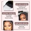 4x4 Lace Closure Free Part Straight Ombre Highlight 100% human hair Brazilian Remy Straight, HD Lace Closure Wigs human hair, 15A Lace Front Wigs Hair (TF1B/30, 16) view 4