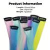 10 Pcs Glow In The Dark Hair Extensions Clip Ins Synthetic Clip In Hair Extensions Glow In The Dark Hair Extensions Glow In The Dark Hair Accessories For Women (20 Inch,10 Colors Straight Hair) view 4