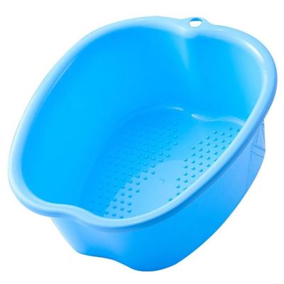 Chpbolly Foot Soaking Tub Sturdy Soaking Feet Bucket Large Size Foot Basin Thickened Massager Tub with Raised Massage Nodes Exfoliation Callus Pedicure Foots Spa Bath Bucket (Blue)