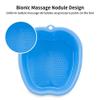 Chpbolly Foot Soaking Tub Sturdy Soaking Feet Bucket Large Size Foot Basin Thickened Massager Tub with Raised Massage Nodes Exfoliation Callus Pedicure Foots Spa Bath Bucket (Blue) view 4