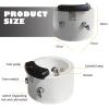 HENGCMM Foot Spa with Heat and Massage and Jets, Acrylic Massage Footbath Heated Portable Foot Spa Bathtub Pedicure Bowl Foot Spa Massager Adjustable Temperature Foot Bath view 4