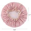 4 Pcs Shower Caps Hat for Women and Girl, Reusable Waterproof Bath Cap Double Waterproof Layers Cat and Boat Pattern view 2