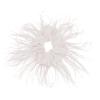 Tqyijhy Ostrich Feather Hair Ties Furry Scrunchies 1920s Headpiece Hair Scrunchie Elastic Hair Rope Hair Accessories For Girls Furry, White view 1