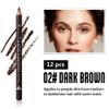 FeiCuiYun 12Pcs Eyebrow Pencils for Women, Wooden Hard-Core Dark Brown Eyebrow and Eyeliner Pencil, Long Lasting Waterproof and Sweat-Proof,Beginner Makeup Brow Pencil,Create a Natural Eye Brow Makeup view 2