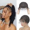 Braided Wig Caps With Baby Hair Double Full Lace Crochet Caps With Natural Knots For Making Lace Front Glueless Braided Wig For Breathable Box square Crochet Hair (1B, 95 Knots) view 3
