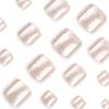 Champagne Gold Press on Toenails Short Square Fake Toe Nails Luxury Glitter Champagne Full Cover Design Glue on Toenails Gold Glitter Acrylic False Toe Nail Reusable Artificial Toenail for Women 24Pcs view 2