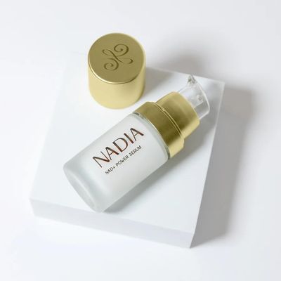 NADIA NAD+ Power Serum for Face, Neck & Dcollet  Anti-Aging, Hydrating Skin Serum  15 ml / 0.5 fl oz (Made in USA)