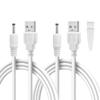 2 Pcs 5 FT Replacement Charger Cable for Flawless Pedi, Compatible with Finishing Touch Flawless Electric Foot Callus Remover, USB to DC Barrel Charging Cord for Flawless Pedicure Tool Pedicure Wand view 1