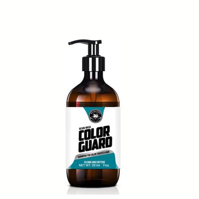 Color Guard Beard & Hair Wash for Men  Color Safe Shampoo for Color-Treated Hair & Beard  Hydrating Cleanser That Preserves Hair Dye  11oz
