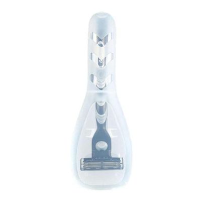 Transparent Portable Travel Men Manual Razor Protector Plastic Box Cover Container Storage Shaver Holder Protector Case Organizer Electric Shavers Shave and Hair Removal