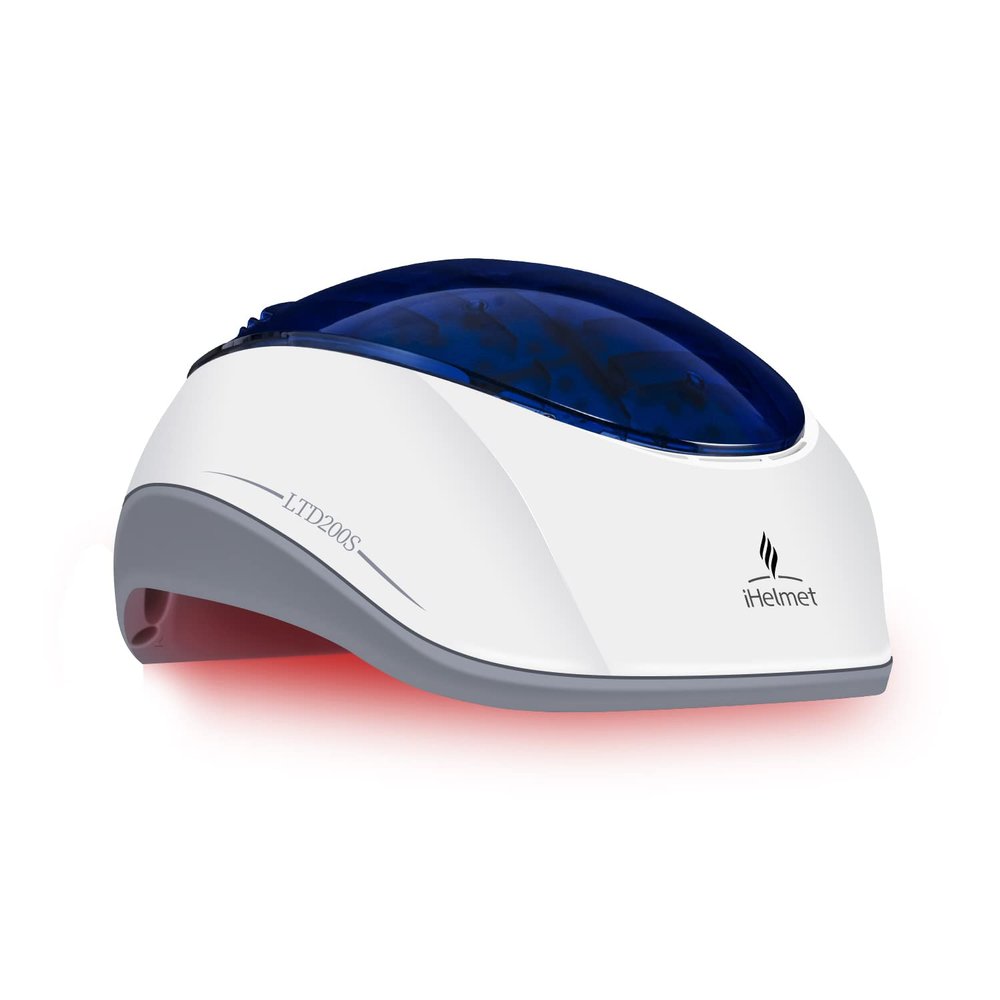 iHelmet Laser Hair Growth System (FDA Cleared), Hair Regrowth Helmet & Laser Cap, Hair Loss Treatment for Men and Women, Low Level Laser Therapy for Hair Growth, Anti-Thining Treatment200 Blue