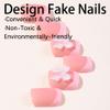 24Pcs Pink French Tip Press on Toenails Full Cover Short False Toenails with 3D Bow Charms Design Glossy Square Acrylic Toenails Pink Toe Nail Tips Glue on Toenails for Women and Girls Toenail Art view 4