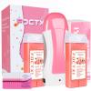 FOCTXI Hair Removal Kit for Hair Removal for Women and Men with Strip, Roll On Wax Kit with 2 Rose Soft Wax Cartridge & 100 Non-Woven Wax Strips, at Home Waxing Kit for Women, Soft, Pink view 1
