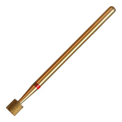 HYTOOS 4mm Barrel Cuticle Clean Nail Drill Bit, Titanium Series Russian Diamond Nail Bits Professional Safety Under Nail Cleaner for Cuticle Dead Skin, Electric Nails Accessories, Fine
