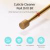 HYTOOS 4mm Barrel Cuticle Clean Nail Drill Bit, Titanium Series Russian Diamond Nail Bits Professional Safety Under Nail Cleaner for Cuticle Dead Skin, Electric Nails Accessories, Fine view 2