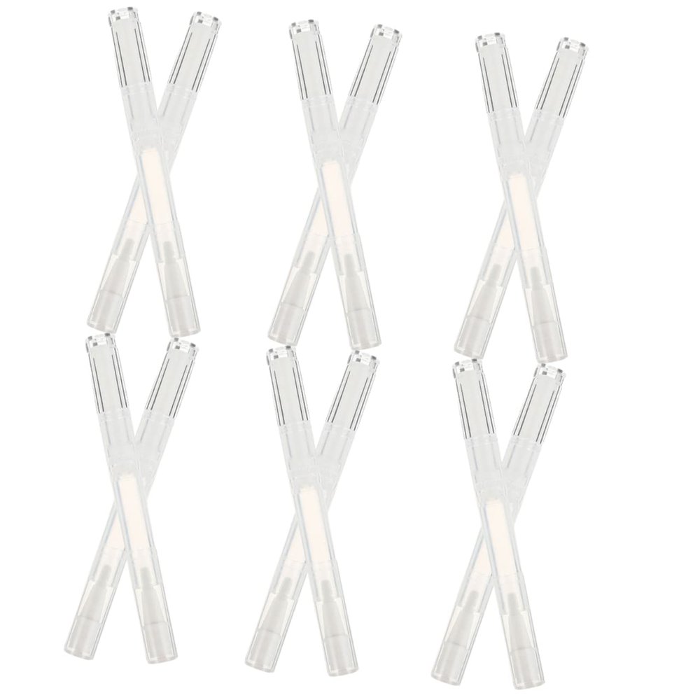 WOFASHPURET 12pcs Nail Oil Applicator Pens Refillable Brush Tubes for Nail Nutrition Oil Lip Gloss Portable Design for Easy Application