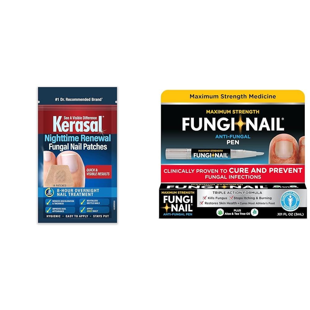 Kerasal Nighttime 14 Patch Nail Fungus Repair + Fungi-Nail 0.10 fl oz Antifungal Pen Applicator