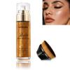 Bronze Shimmer Body Oil with Brush Kit,Waterproof Long Lasting Moisturizing Body Oil for Shimmering Skin on Any Part of The Body,Smooth Non-Sticky Summer Body Shimmer Oil for All Skin Types view 1