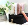 Personalized Embroidery Makeup Bag Hand-held Portable Square Waterproof PU Toiletry Bag Large Capacity Travel Wedding Supplies (1pcs) view 4