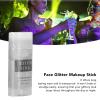Body Glitter Gel, Body Face Hair Lip Makeup, Body Glitter Stick Waterproof Long Lasting Sparkling Gel Makeup Party Accessories Silver view 2