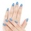 WUXEKZO Funny Teeth Nail Stickers - 5 PCS, Full Wrap Nail Art Designs Sticker DIY Nail Art Decor for Women, Pattern 318 view 1