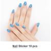 WUXEKZO Funny Teeth Nail Stickers - 5 PCS, Full Wrap Nail Art Designs Sticker DIY Nail Art Decor for Women, Pattern 318 view 4