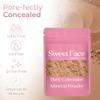 (1 Pound Bag) Dark Concealer Powder Refillable Pouch by Sweet Face Minerals, High Coverage Under Eye Concealer for Mature Skin, SPF 30 view 4