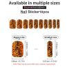 WUXEKZO Full Wrap Nail Art Stickers Manicure Kits Nail Art Designs for Women Girls Manicure or Nail Salon (5 Pcs Tiger Stripe Animal Print Nail Art Designs Sticker), Pattern 970 view 2
