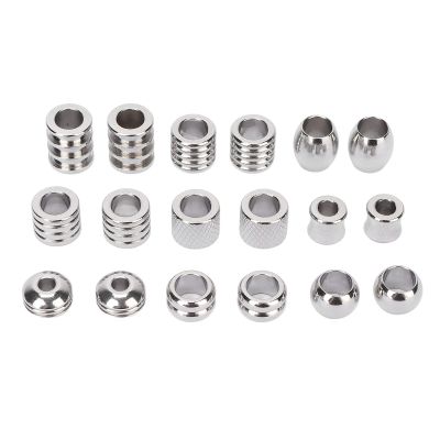 Chazcool Viking Beard and Hair Beads for Men - 18pcs Stainless Steel Ties and Beard Beads