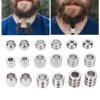 Chazcool Viking Beard and Hair Beads for Men - 18pcs Stainless Steel Ties and Beard Beads view 2