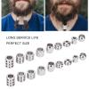 Chazcool Viking Beard and Hair Beads for Men - 18pcs Stainless Steel Ties and Beard Beads view 4