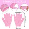 4 Pairs Bath Exfoliating Gloves Scrub, Double Sided Bath Mitts Scrubs for Shower, Exfoliating Shower Mitt Body Scrubber Glove, Bathing Accessories for Bath, Spa (Rose, Glass Green, Pink, Blue) view 2