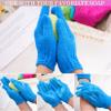 4 Pairs Bath Exfoliating Gloves Scrub, Double Sided Bath Mitts Scrubs for Shower, Exfoliating Shower Mitt Body Scrubber Glove, Bathing Accessories for Bath, Spa (Rose, Glass Green, Pink, Blue) view 4