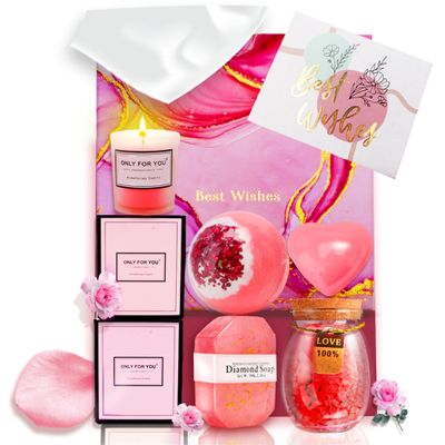 Gift Baskets for Women - Birthday Gifts for Women, Her, Friends, Coworkers, Wife, Mom, Daughter, Sister -Christmas, Valentine's Day, Mothers Day Gifts - Get Well Gifts for Women Spa Gift Set