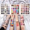 Black Grey Eyeshadow Makeup Palette + 15 Brushes Set, 86 Colors Matte Glitter Highly Pigmented Long Lasting Eye shadow, Blush, Contour, Highlighter All in One Make Up Kit for Halloween & Daily Use view 2