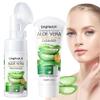 2PCS Aloe Vera Face Wash,Hydrating Gentle Facial Foam Cleanser with Brush,Deep Cleansing Long Lasting Oil Control Aloe Vera Face Foaming Cleanser for All Skin Types view 1