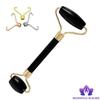 Blessfull Healing Black Tourmaline Gua Sha SPA Jade Massage Roller Massager Eye Face Neck Facial Relaxation Slimming Tool view 4