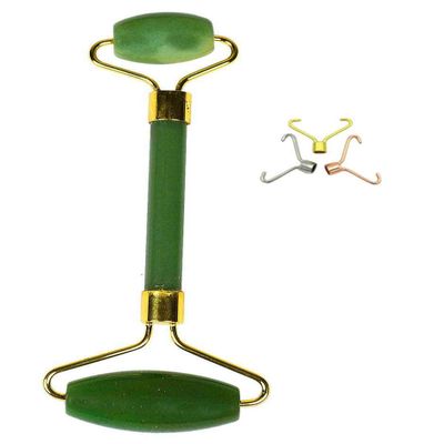 Blessfull Healing Green Aventurine Gua Sha SPA Jade Massage Roller Massager Eye Face Neck Facial Relaxation Slimming Tool